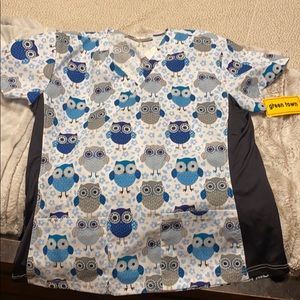 Womens scrub top size large